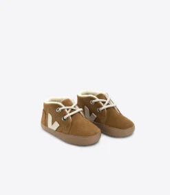 Kids VEJA BABY FURED SUEDE CAMEL PIERRE