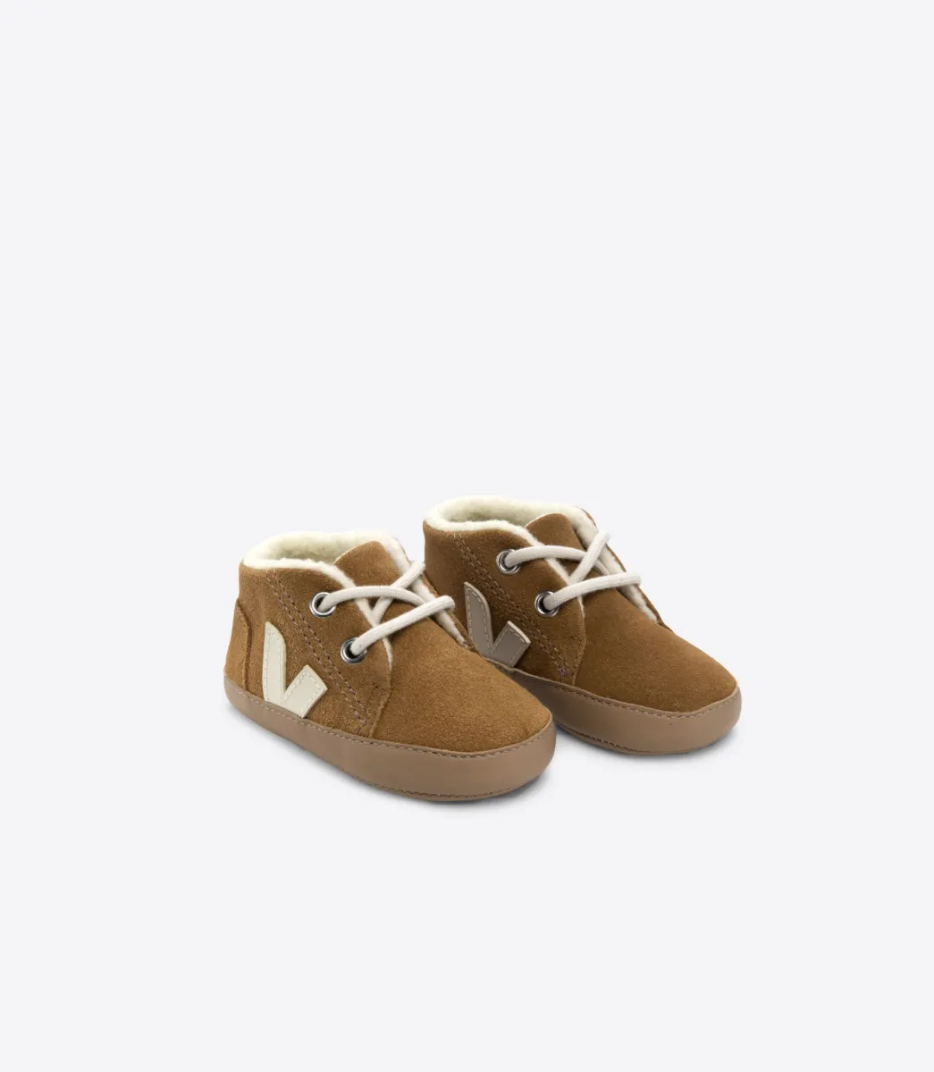 Kids VEJA BABY FURED SUEDE CAMEL PIERRE