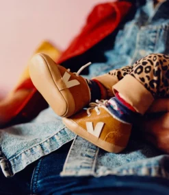 Kids VEJA BABY FURED SUEDE CAMEL PIERRE