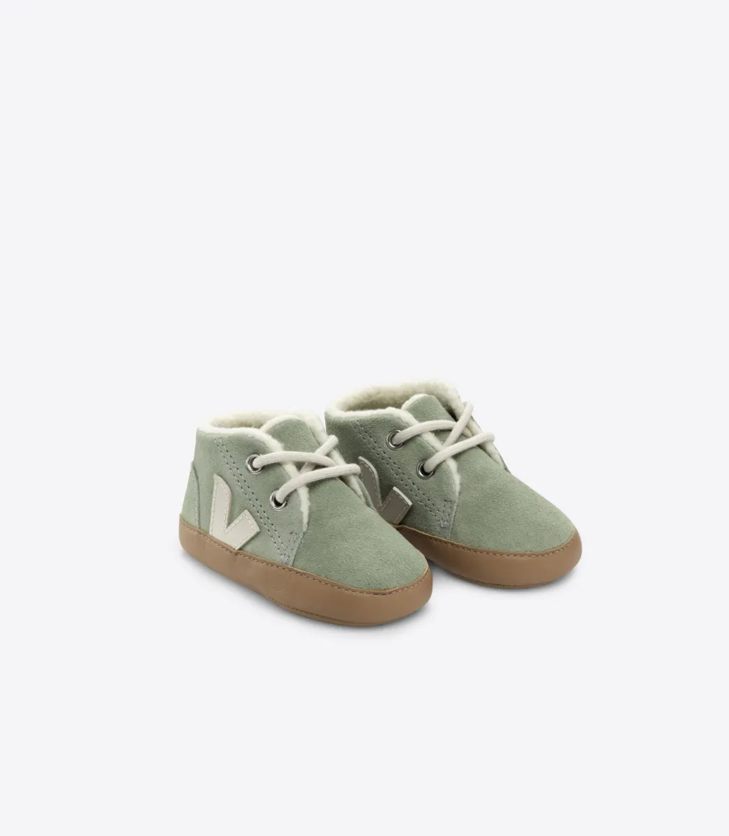 Kids VEJA BABY FURED SUEDE CLAY PIERRE