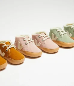 Kids VEJA BABY FURED SUEDE CLAY PIERRE