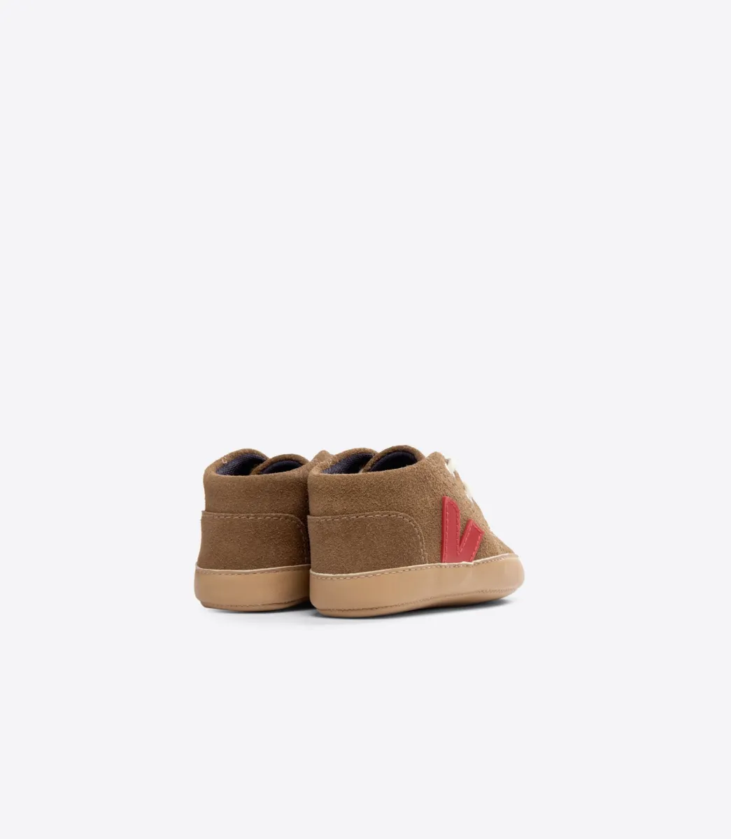 Kids VEJA BABY SUEDE BROWN PEKIN