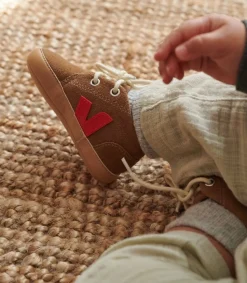 Kids VEJA BABY SUEDE BROWN PEKIN