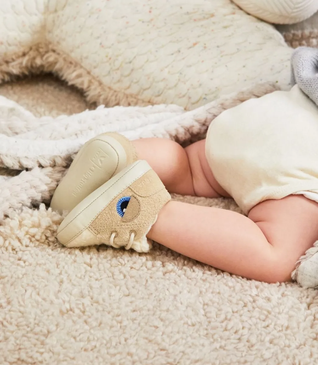 Kids VEJA BABY SUEDE X BIGSTUFFED ALMOND