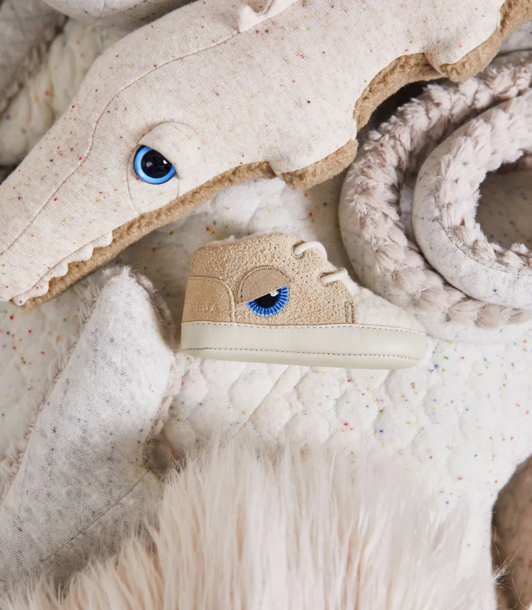Kids VEJA BABY SUEDE X BIGSTUFFED ALMOND