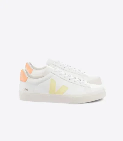 VEJA CAMPO LEATHER WHITE SUN PEACH