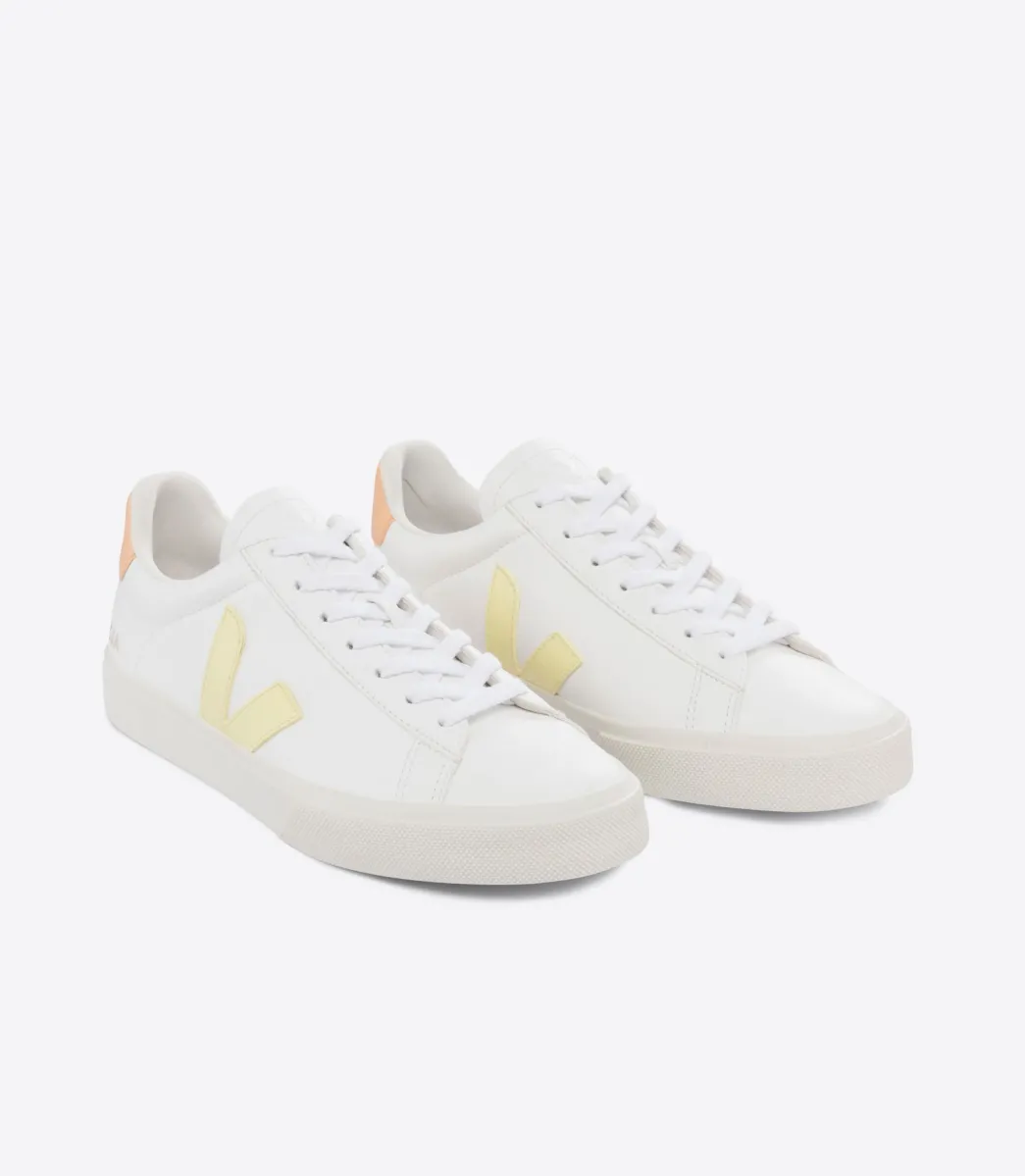 VEJA CAMPO LEATHER WHITE SUN PEACH