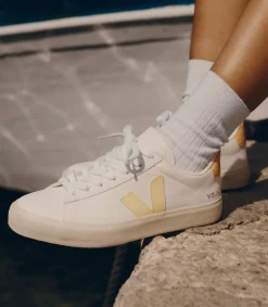 VEJA CAMPO LEATHER WHITE SUN PEACH