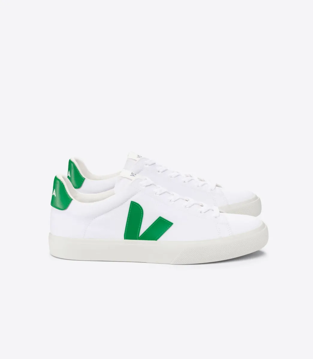 Women VEJA CAMPO CANVAS WHITE EMERAUDE