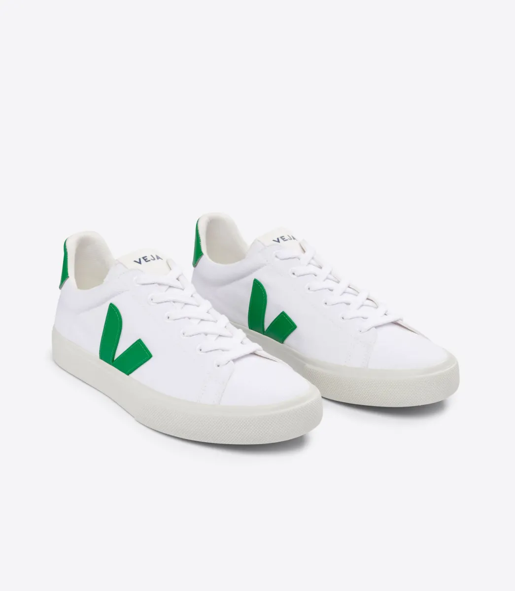 Women VEJA CAMPO CANVAS WHITE EMERAUDE
