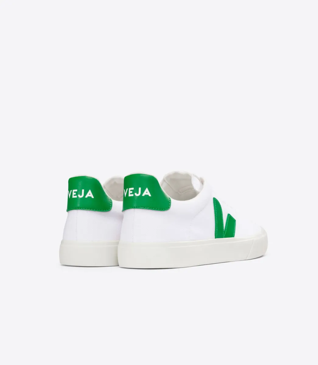 Women VEJA CAMPO CANVAS WHITE EMERAUDE