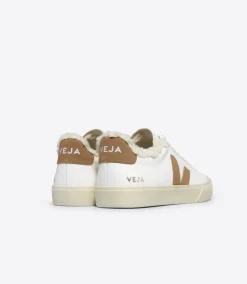 Women VEJA CAMPO FURED LEATHER WHITE DESERT