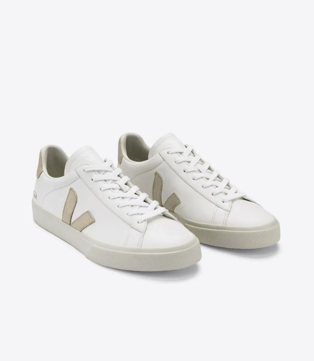 Women VEJA CAMPO LEATHER WHITE ALMOND