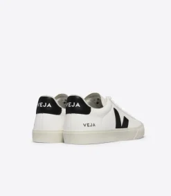 Women VEJA CAMPO LEATHER WHITE BLACK