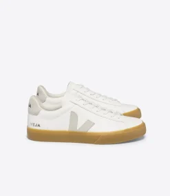 Women VEJA CAMPO LEATHER WHITE NATURAL NATURAL