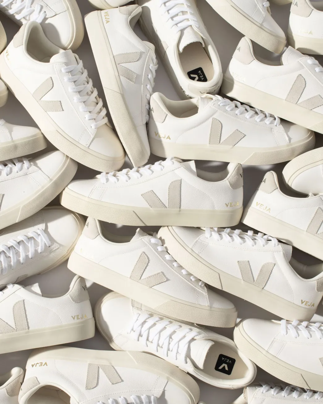 Women VEJA CAMPO LEATHER WHITE NATURAL