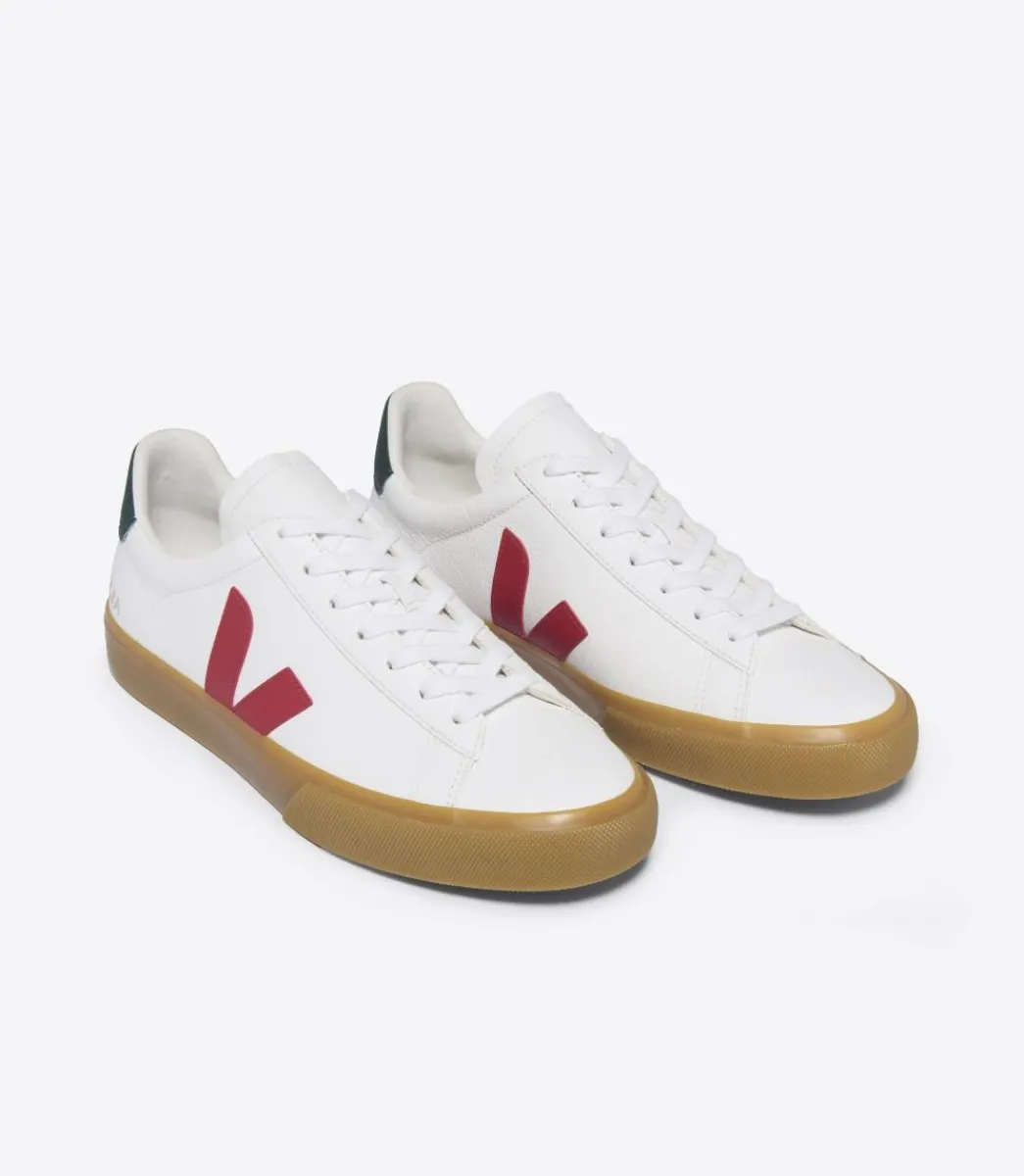 Women VEJA CAMPO LEATHER WHITE PEKIN POKER NATURAL