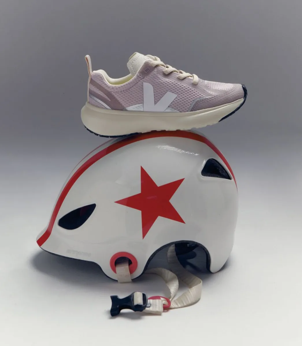 Kids VEJA CANARY ALVEOMESH PARME WHITE