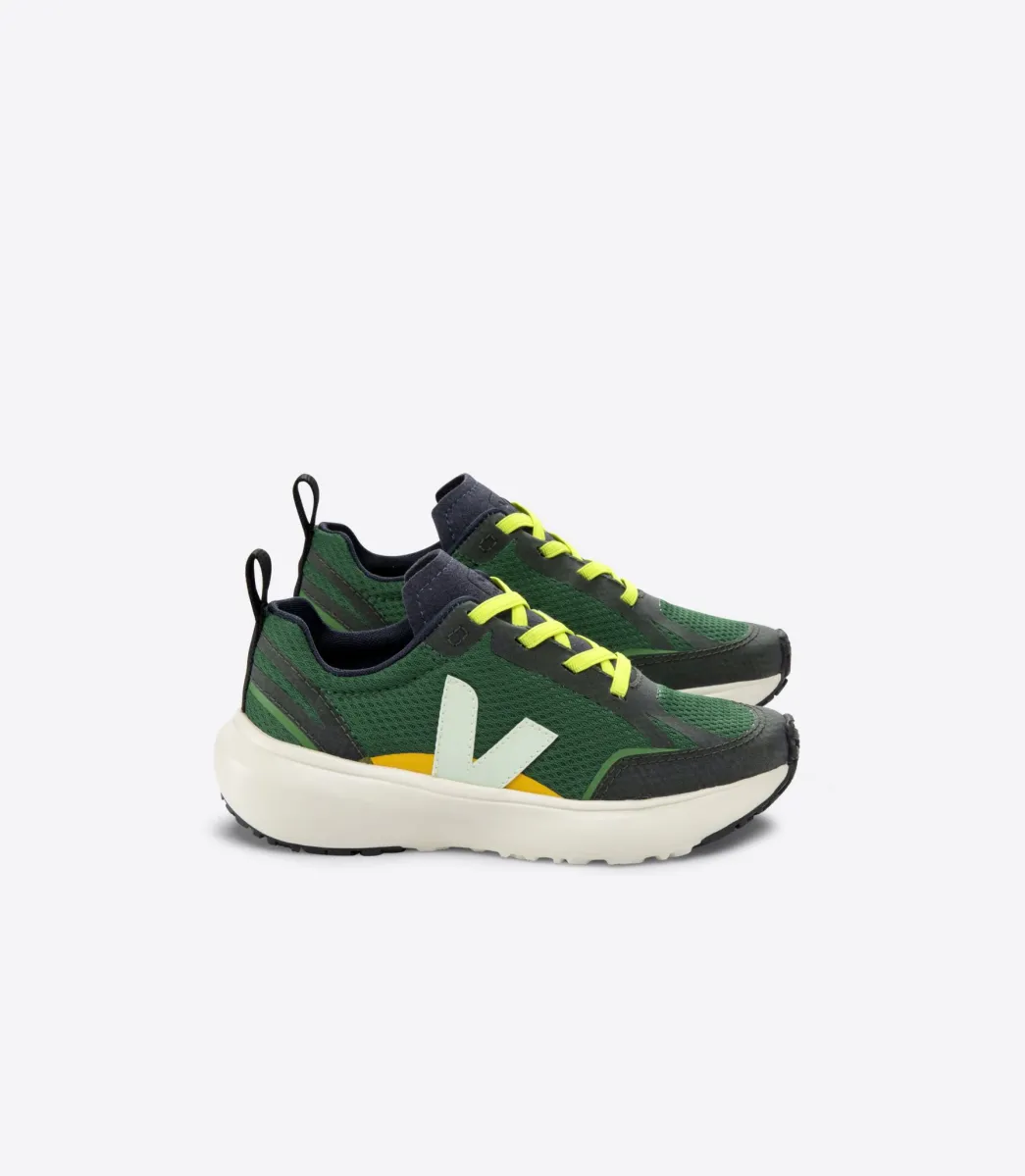 Kids VEJA CANARY ALVEOMESH POKER JADE