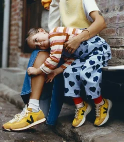 Kids VEJA CANARY ALVEOMESH TONIC BLACK