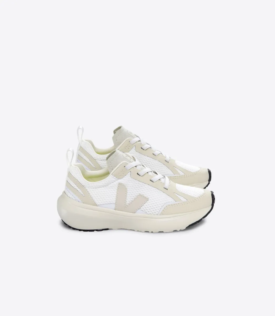Kids VEJA CANARY ALVEOMESH WHITE PIERRE