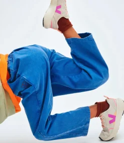 Kids VEJA CANARY ELASTIC LACES ALVEOMESH NATURAL LOTUS