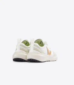 Kids VEJA CANARY ELASTIC LACES ALVEOMESH WHITE PLATINE