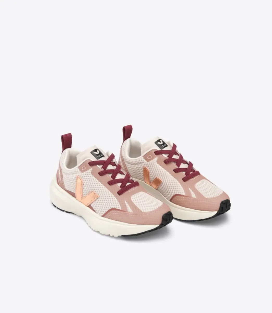 Kids VEJA CANARY ELASTIC LACES ALVEOMESH NATURAL VENUS