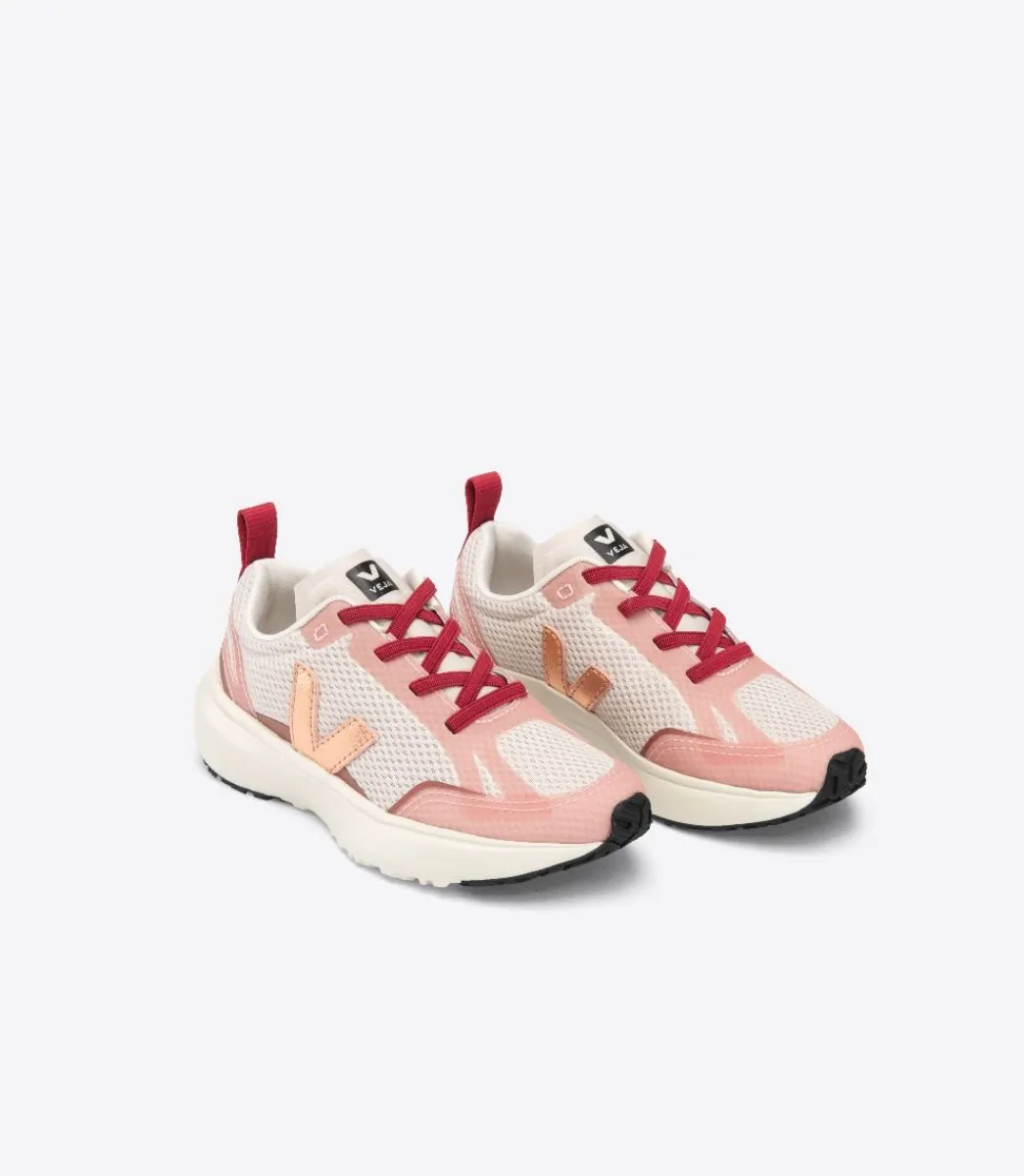 Kids VEJA CANARY ELASTIC LACES ALVEOMESH NATURAL VENUS