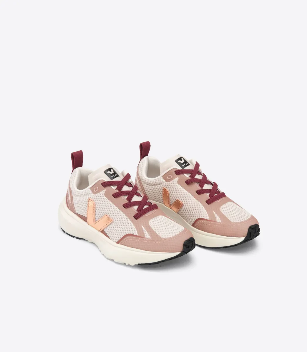 Kids VEJA CANARY ELASTIC LACES ALVEOMESH NATURAL VENUS