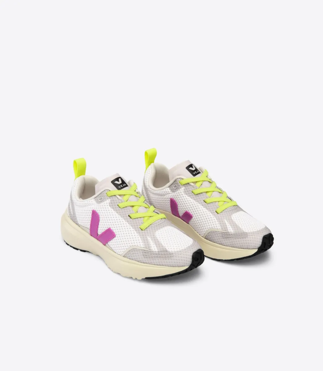 Kids VEJA CANARY ELASTIC LACES WHITE ULTRAVIOLET