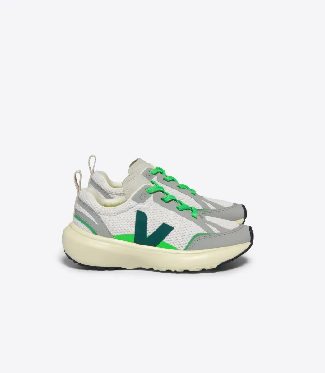 Kids VEJA CANARY LIGHT ALVEOMESH GRAVEL BRITTANY