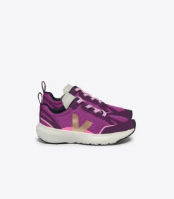 Kids VEJA CANARY LIGHT ALVEOMESH LOTUS PLATINE
