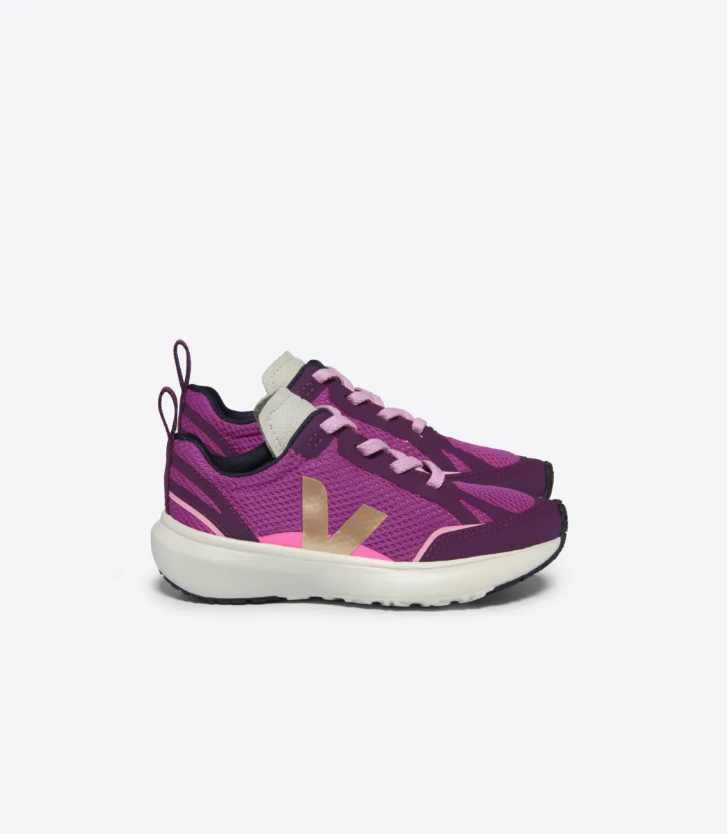 Kids VEJA CANARY LIGHT ALVEOMESH LOTUS PLATINE