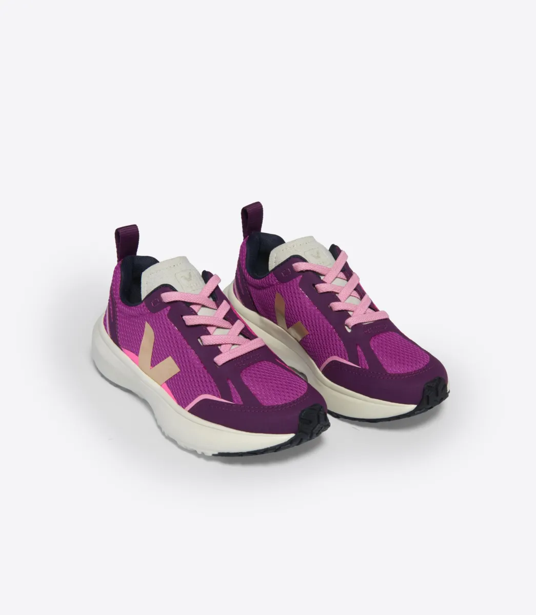 Kids VEJA CANARY LIGHT ALVEOMESH LOTUS PLATINE