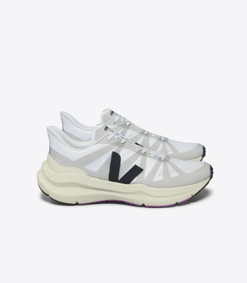 Women VEJA CONDOR 3 ENGINEERED-MESH WHITE BLACK