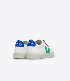 Kids VEJA ESPLAR LACES LEATHER WHITE LEAF PAROS