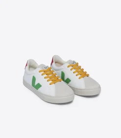 Kids VEJA ESPLAR LACES LEATHER WHITE LEAF PEKIN