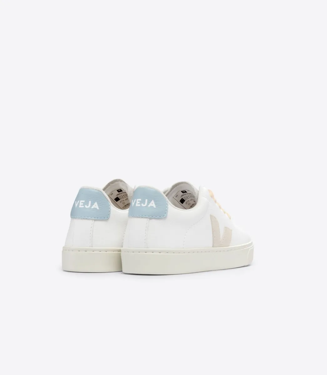 Kids VEJA ESPLAR LACES LEATHER WHITE SABLE STEEL