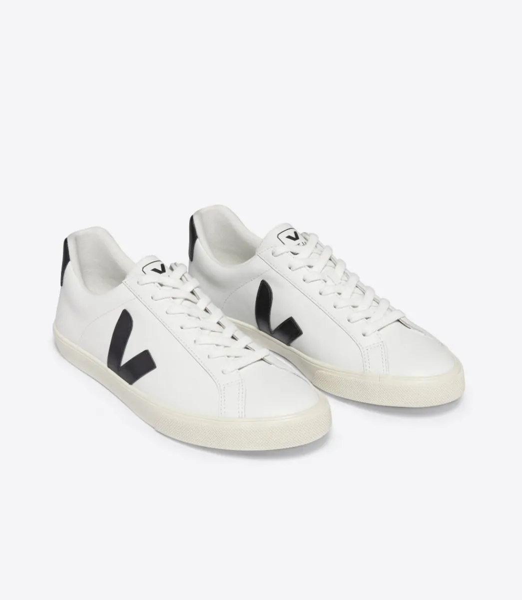 Women VEJA ESPLAR LEATHER WHITE BLACK