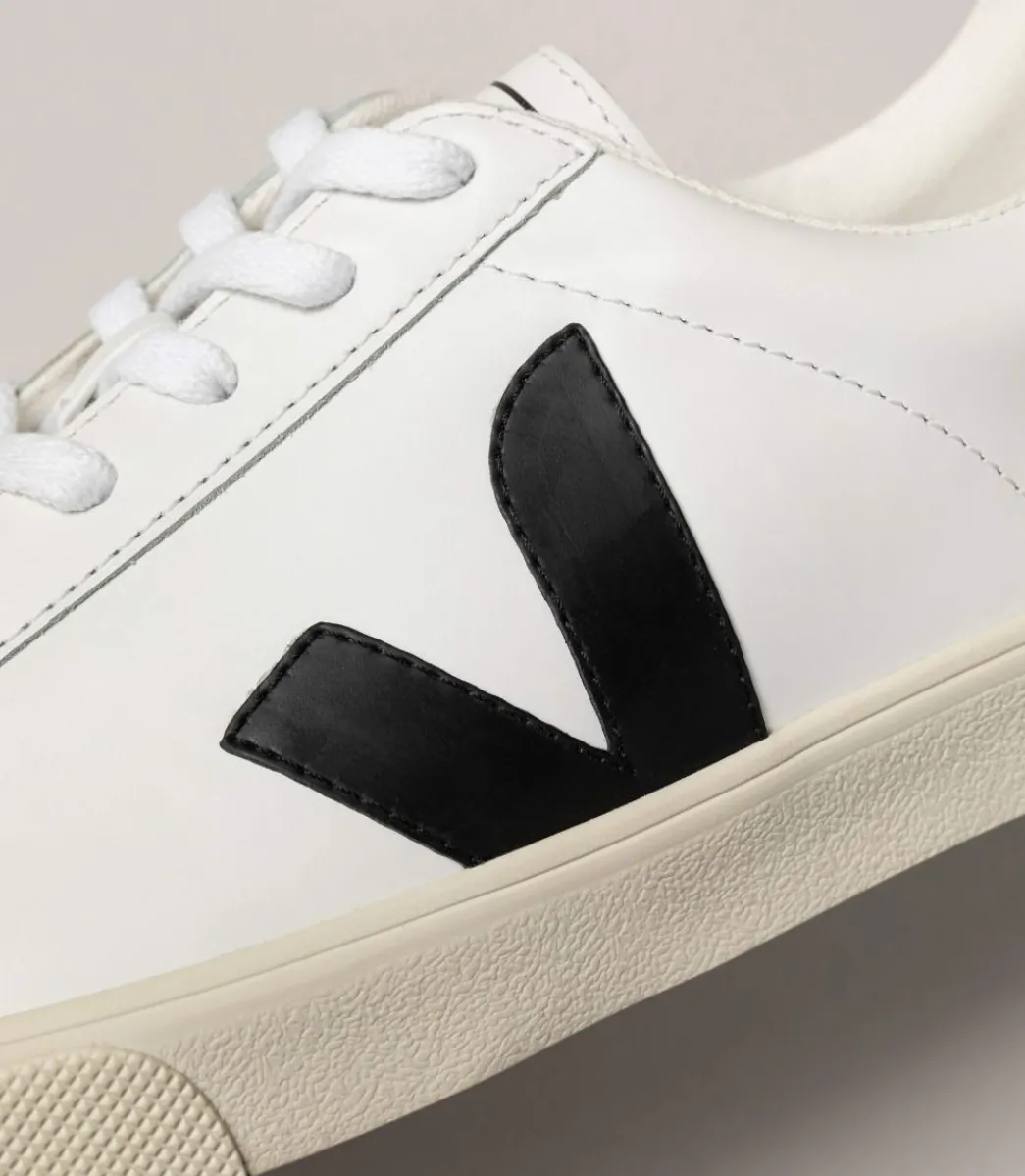 Women VEJA ESPLAR LEATHER WHITE BLACK