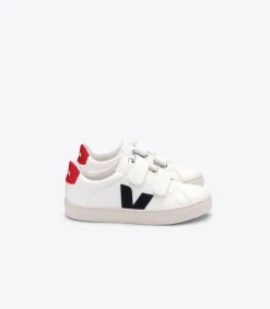 Kids VEJA ESPLAR LEATHER WHITE NAUTICO PEKIN
