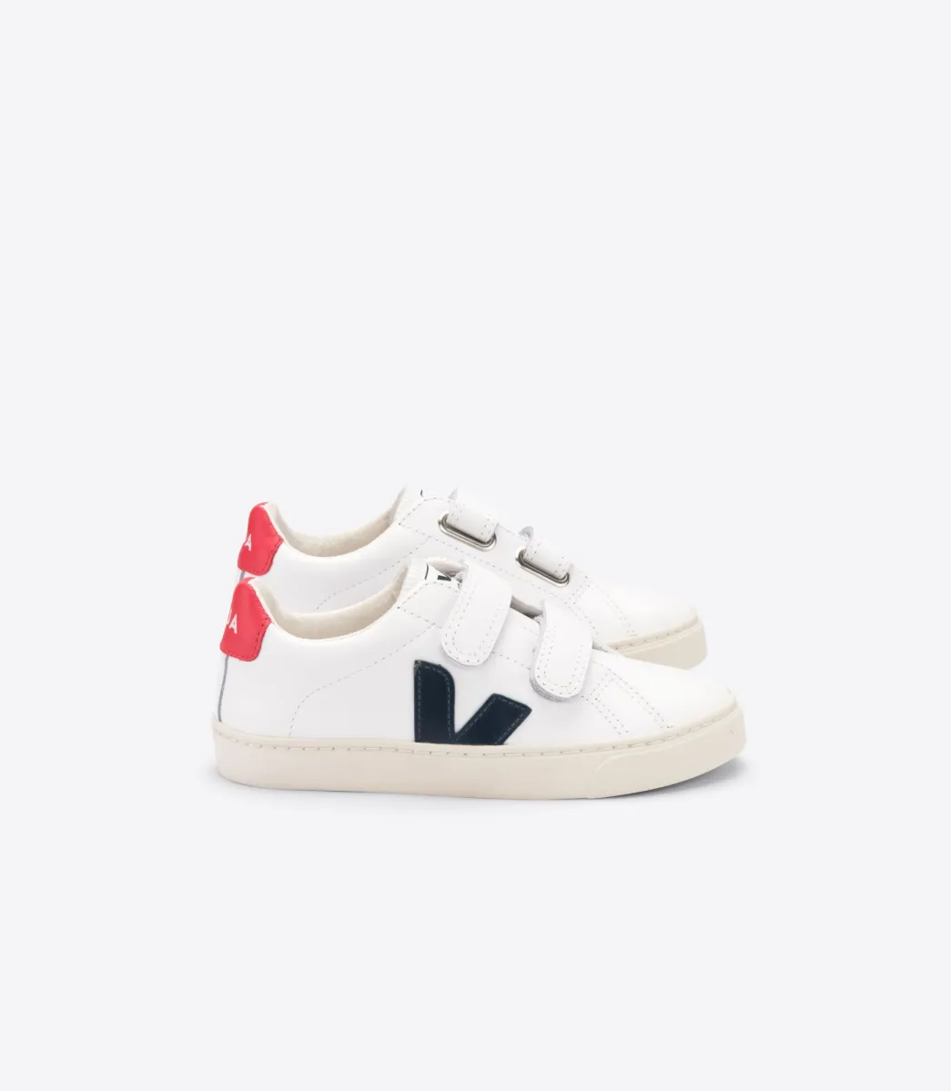 Kids VEJA ESPLAR LEATHER WHITE NAUTICO PEKIN