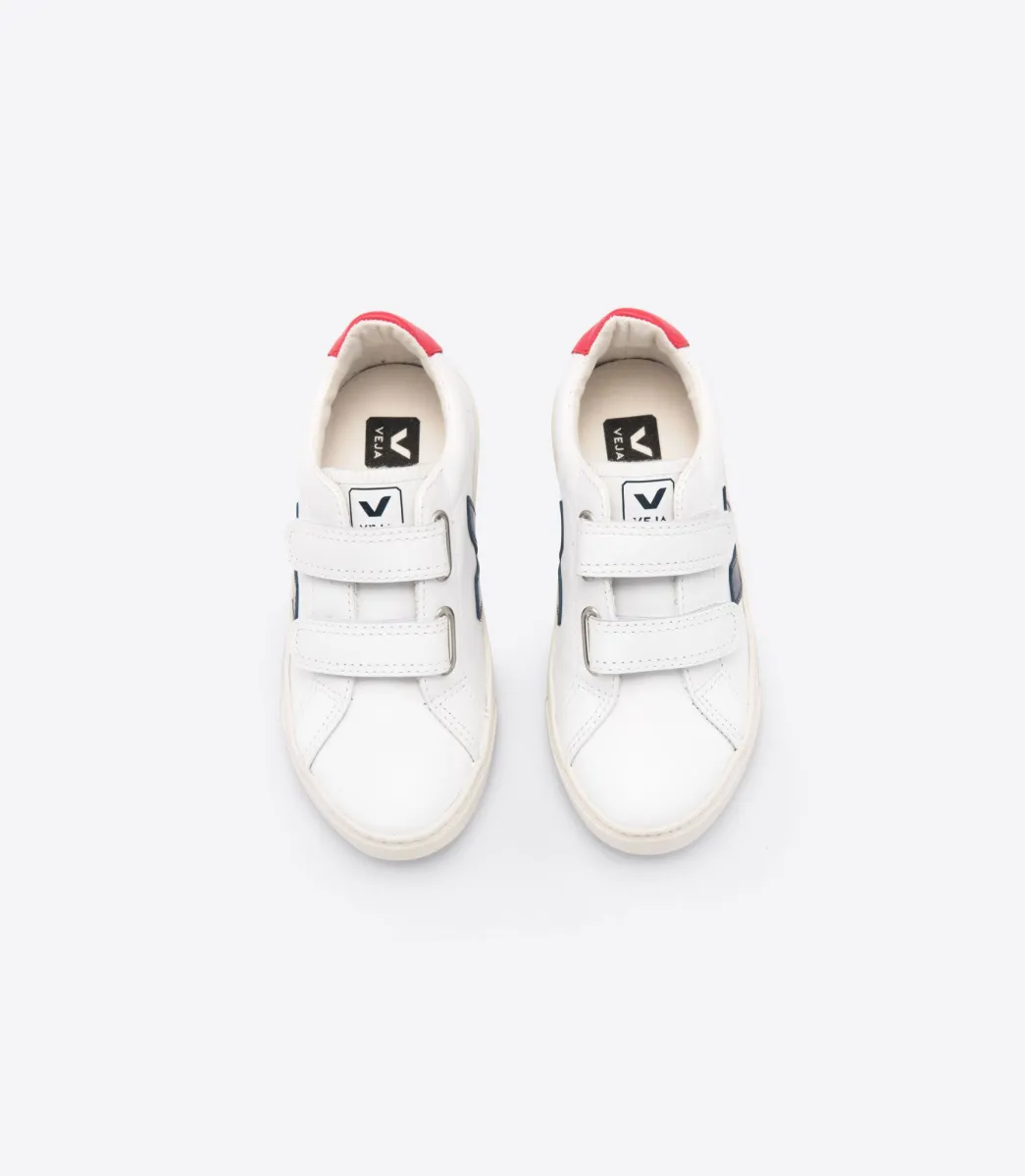 Kids VEJA ESPLAR LEATHER WHITE NAUTICO PEKIN