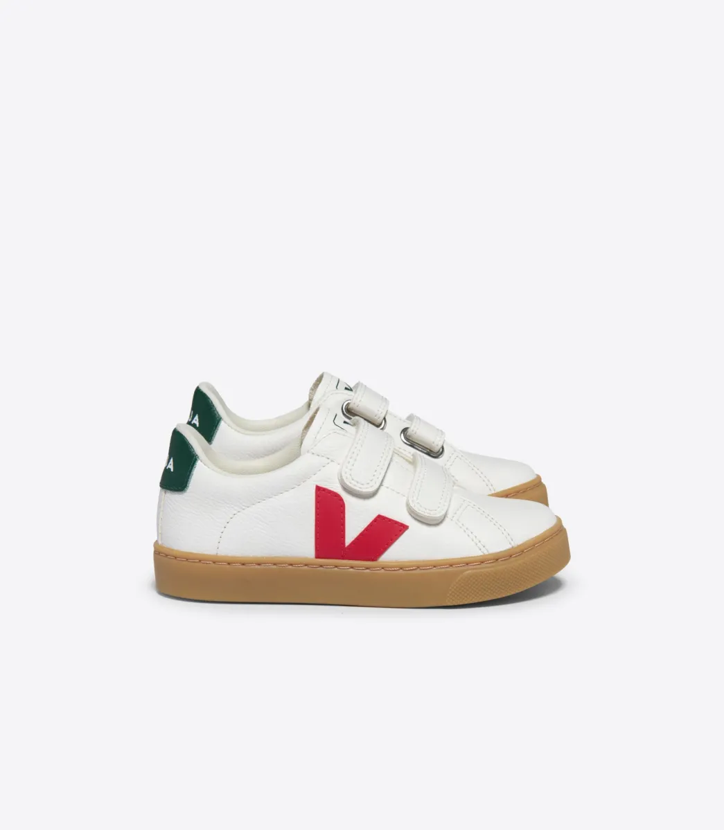 Kids VEJA ESPLAR LEATHER WHITE PEKIN POKER