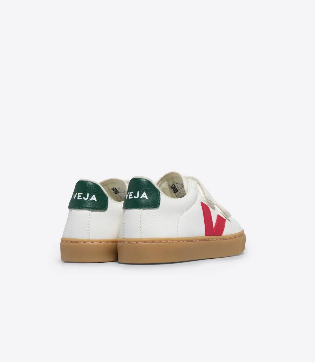 Kids VEJA ESPLAR LEATHER WHITE PEKIN POKER