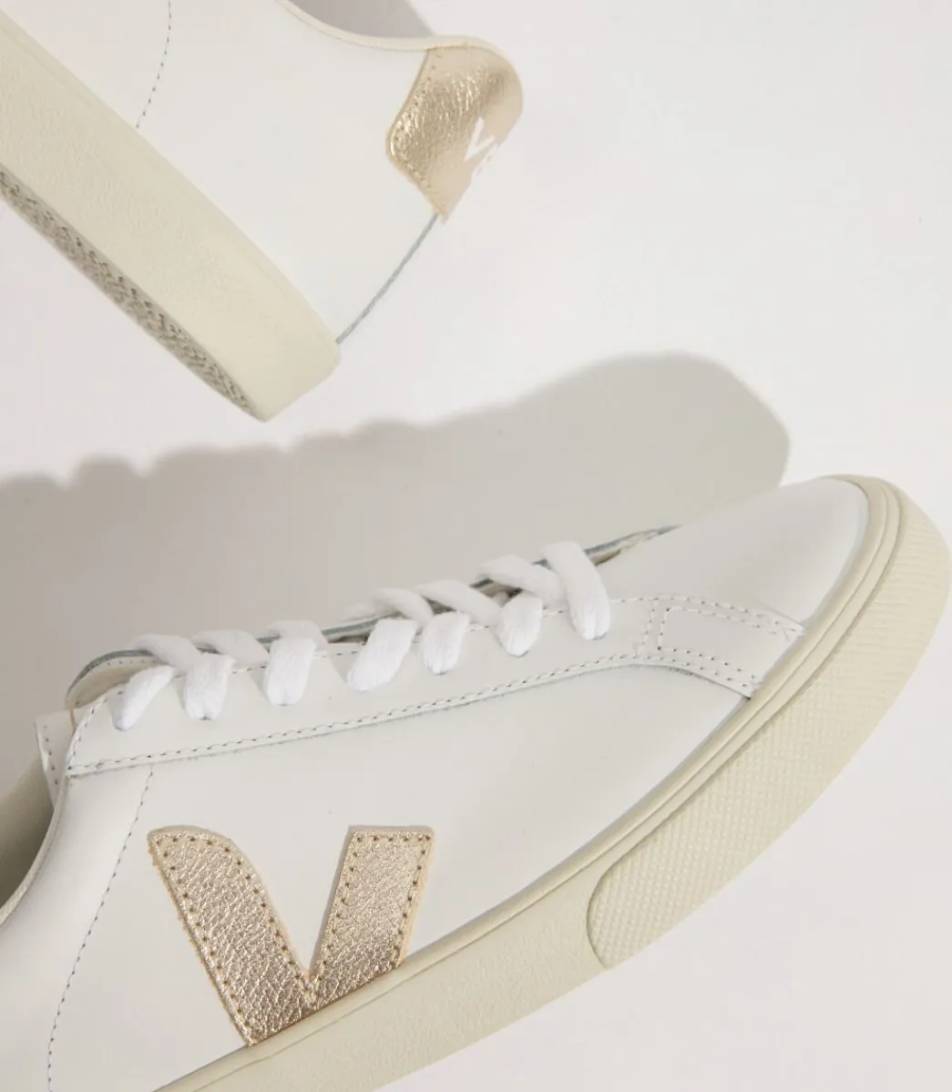 Women VEJA ESPLAR LEATHER WHITE PLATINE