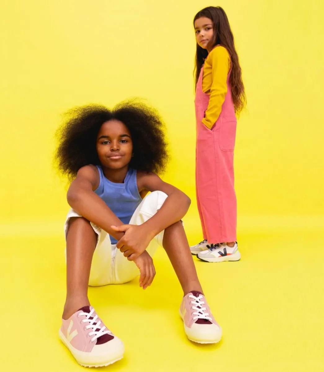 Kids VEJA FLIP LACES CANVAS MULTICO BABE