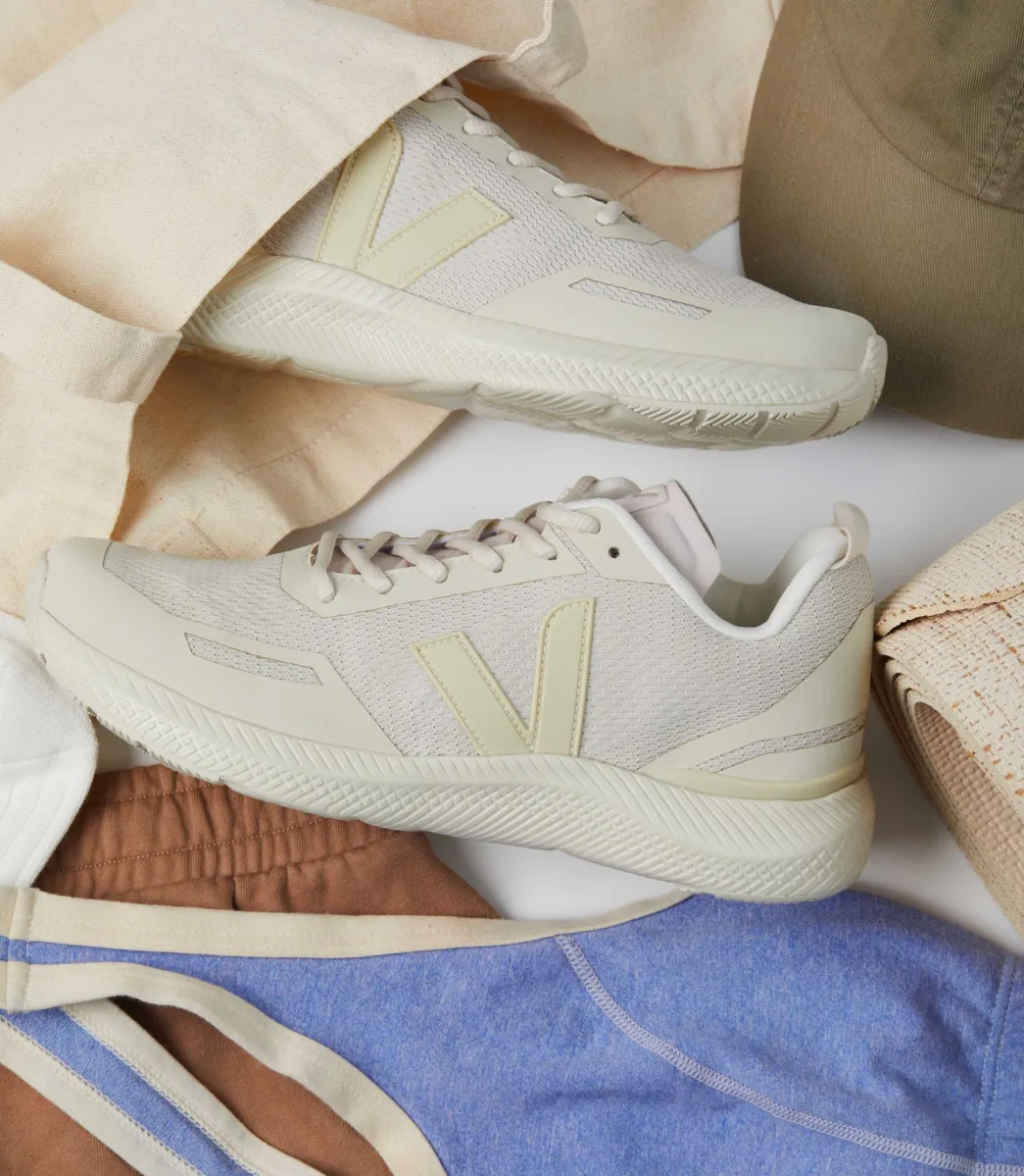 Women VEJA IMPALA ENGINEERED-MESH NATURAL PIERRE