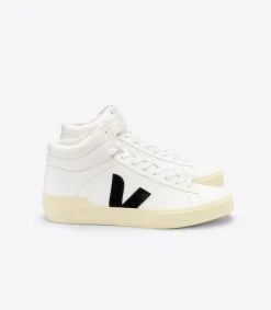 Women VEJA MINOTAUR LEATHER WHITE BLACK BUTTER